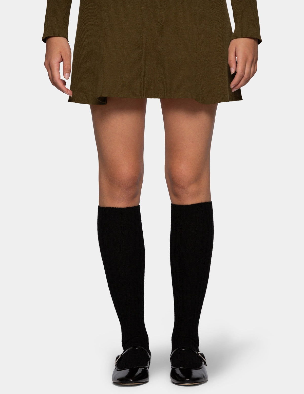 Hue Cashmere Blend Knee Sock - Black