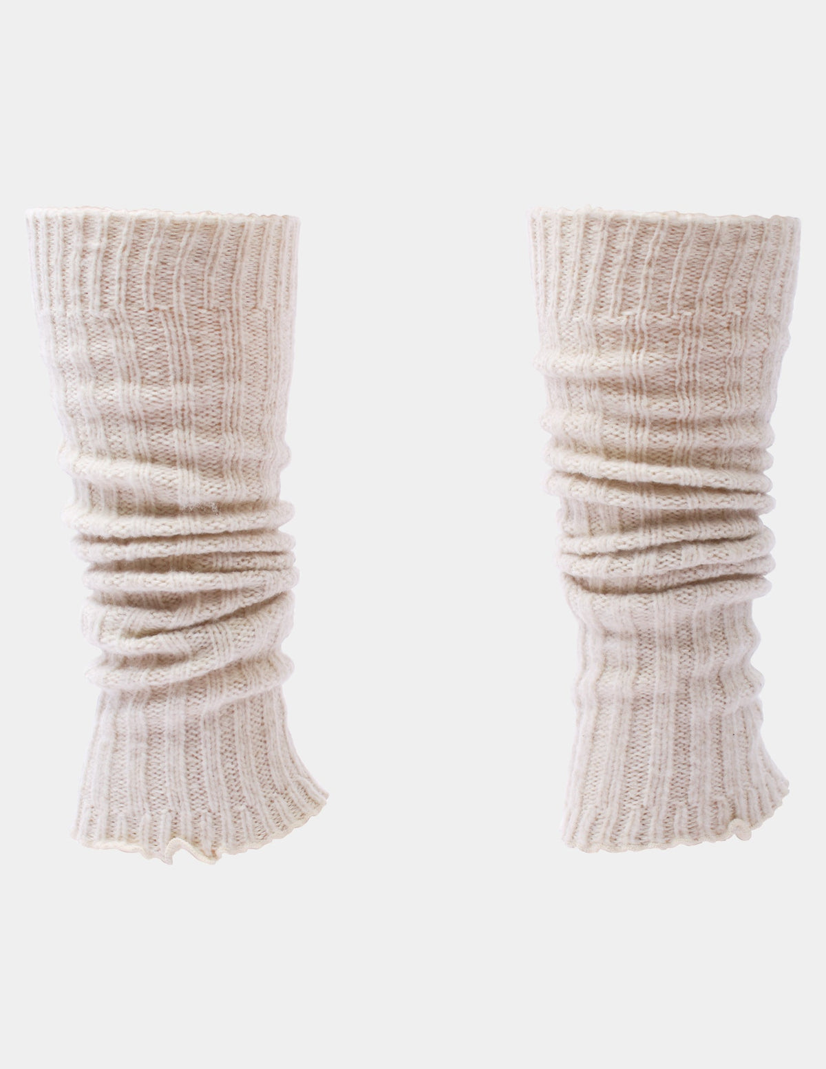 Hue Ribbed Leg Warmer - Oatmeal
