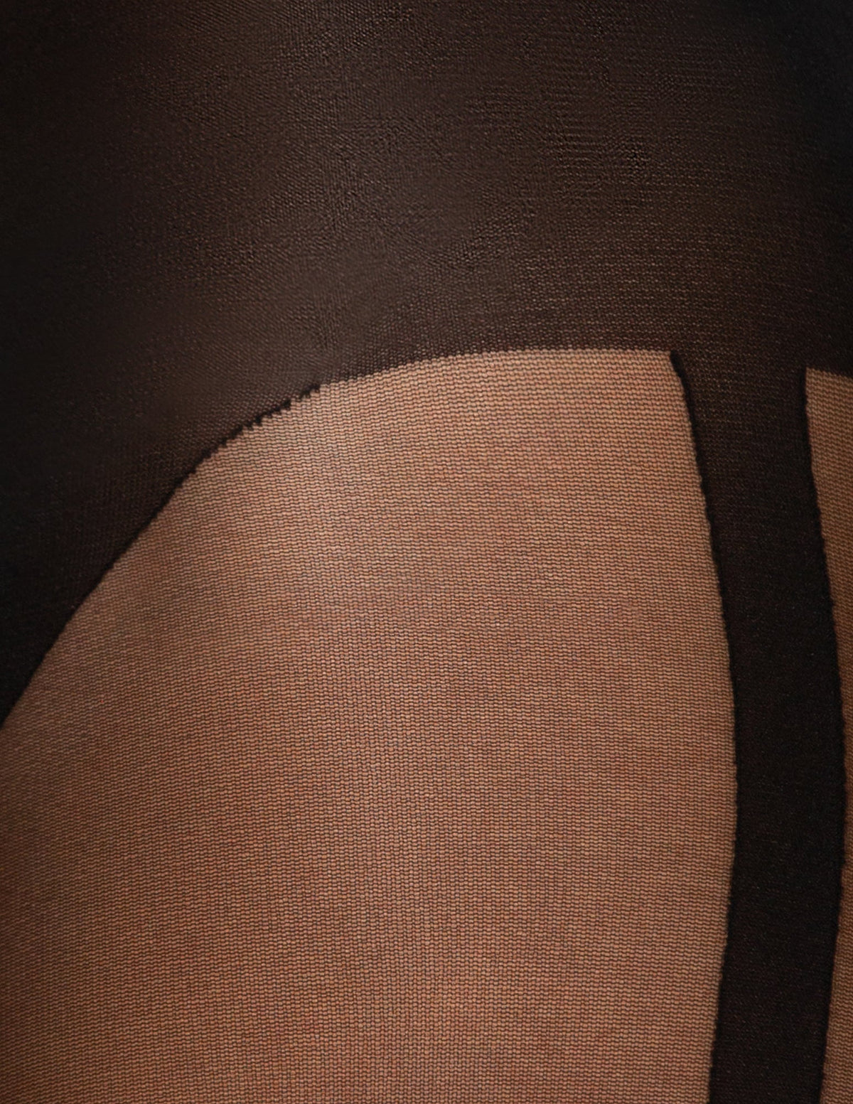 Hue Tuxedo Stripe Sheer - Black