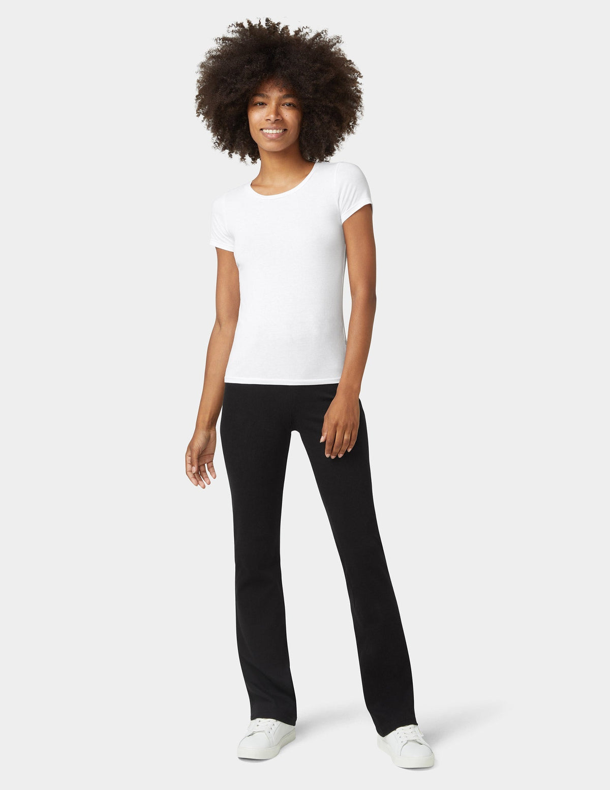 Hue Ultra Soft Denim Baby Bootcut - Black