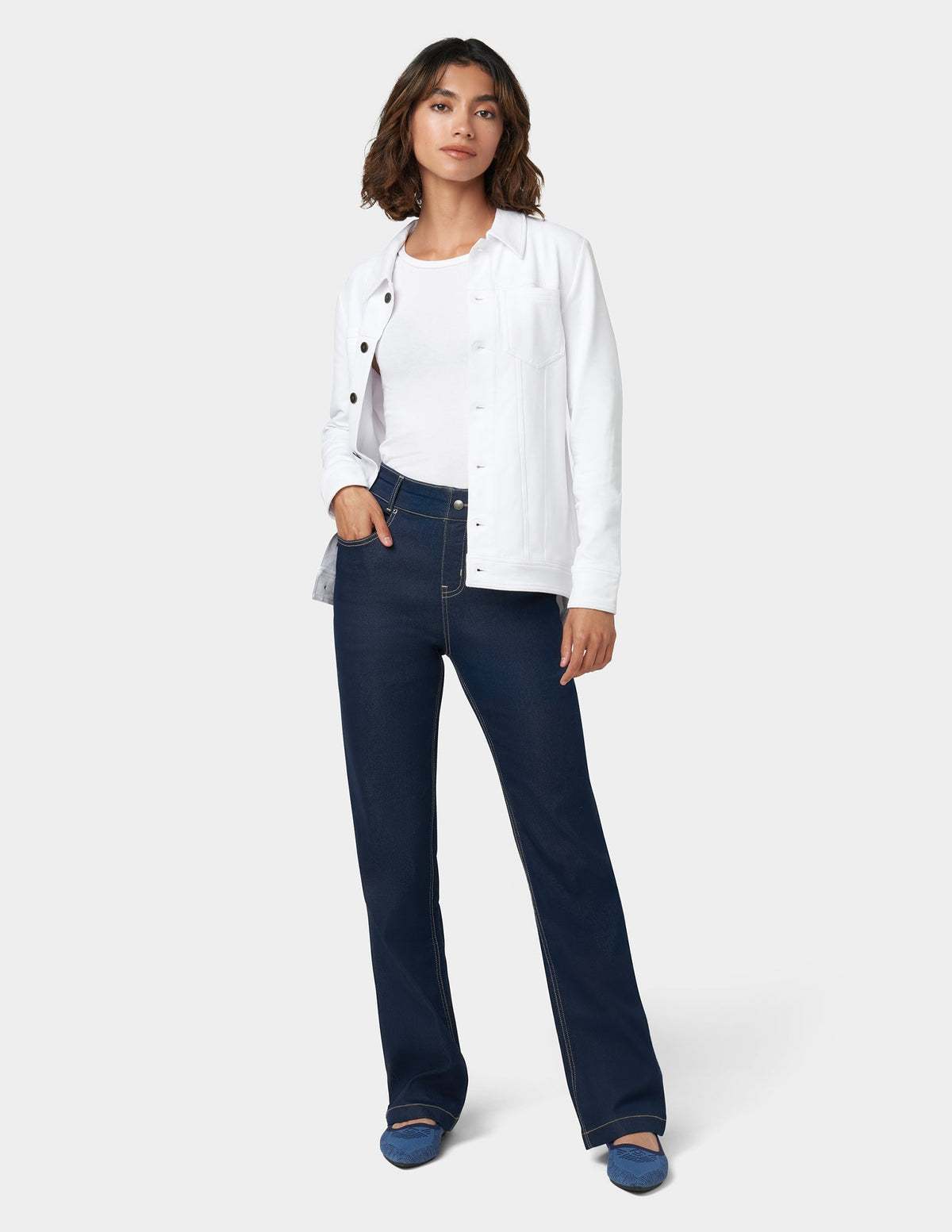 Hue Hi-Rise Bootcut Denim - Dark Rinse Wash