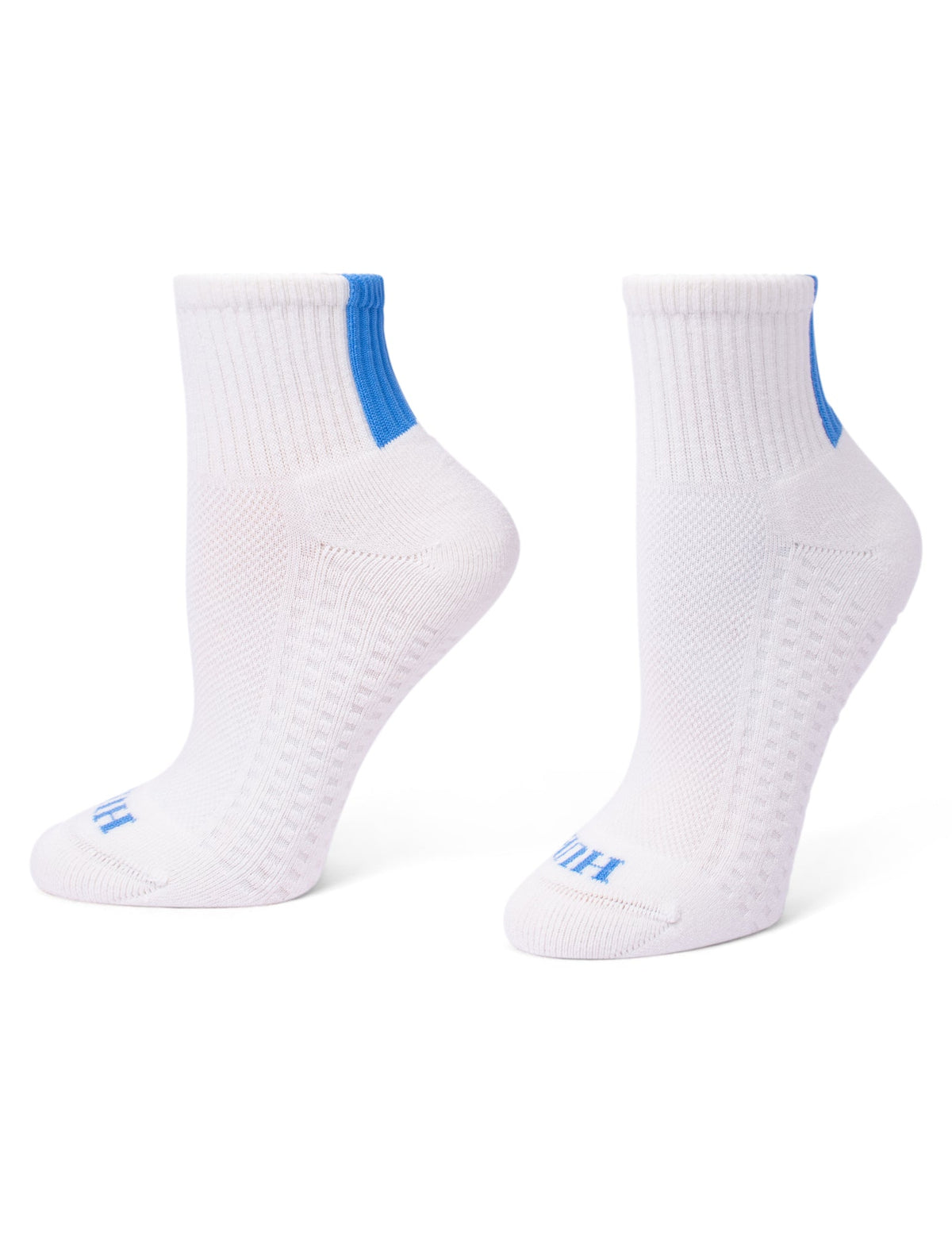 Hue Air Cushion Mini Crew Top Socks 3 Pair Pack - Dusty Blue