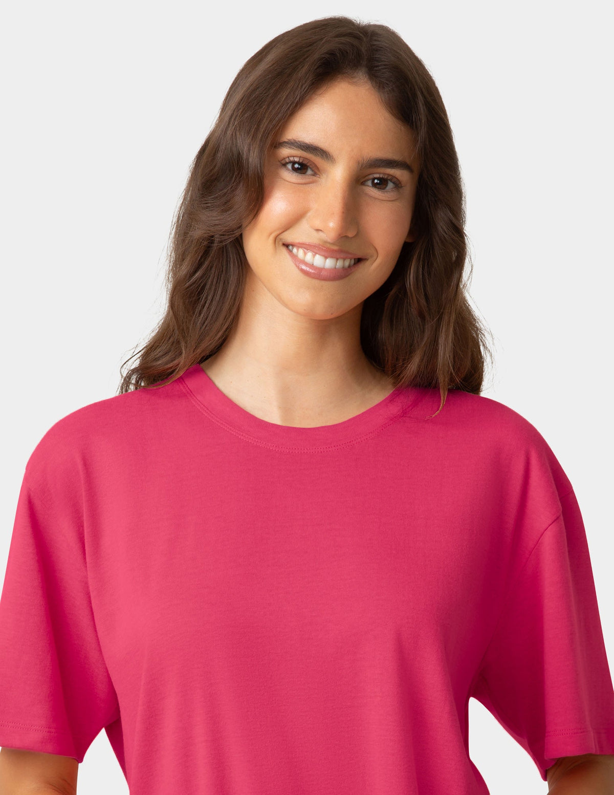 Hue Short Sleeve Cotton Candied Boxy PJ Tee - Azalea