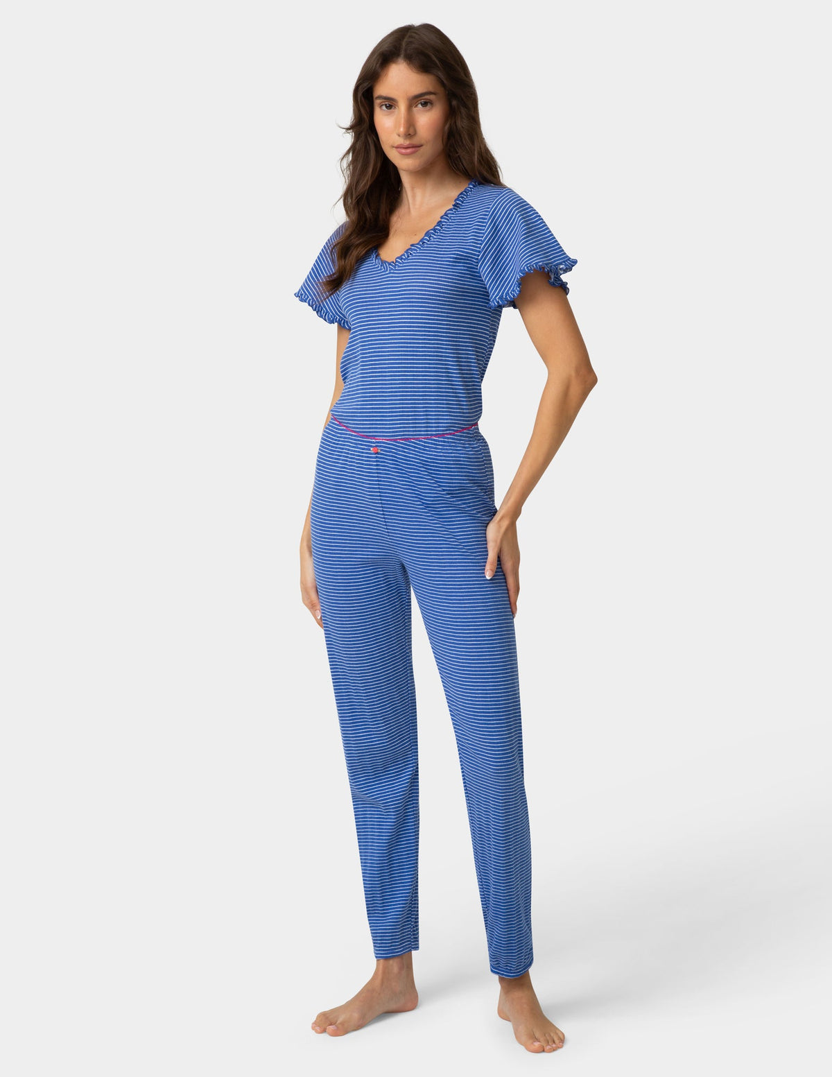 Hue Pointelle PJ Jogger - Dazzling Blue