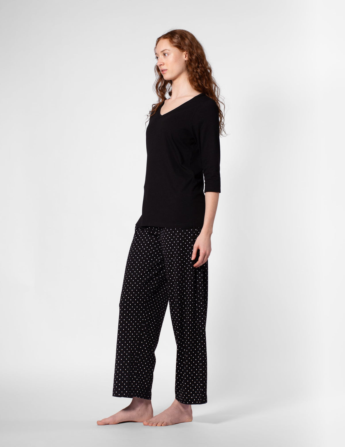 Hue SleepWell Rio Dots Sleep Pant - Black