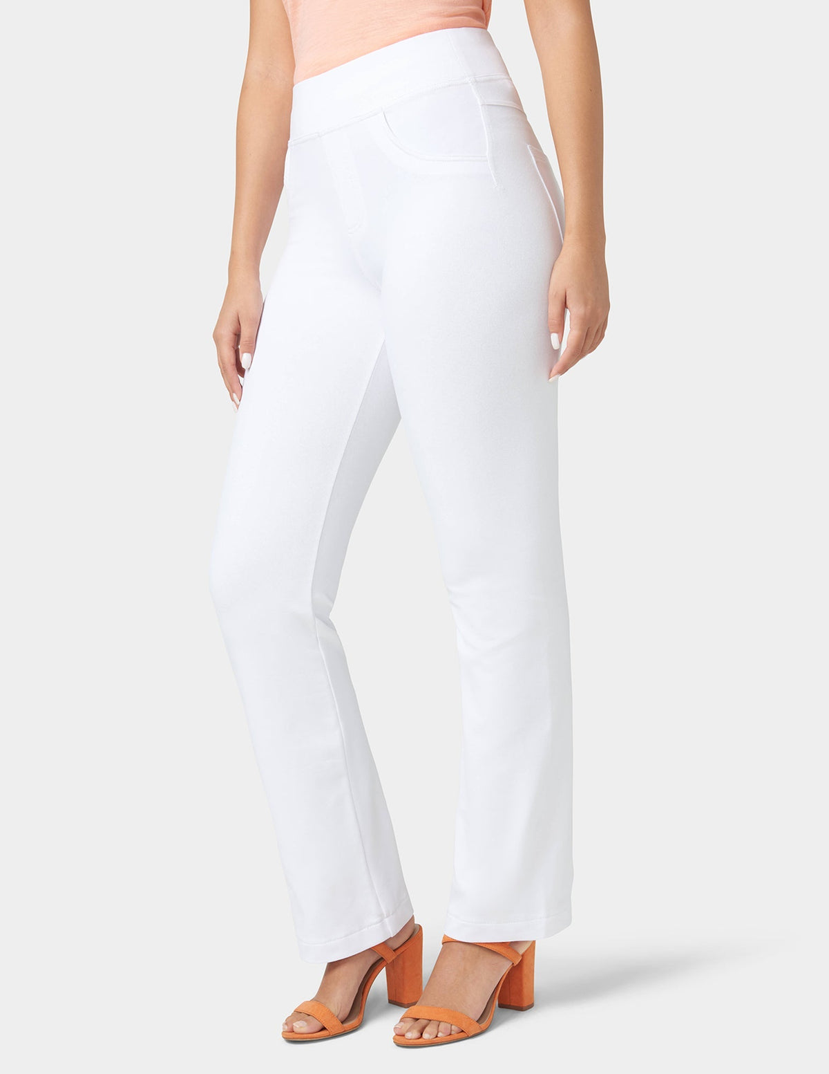 Hue Game-Changing Hi-Rise Straight Leg Legging - White