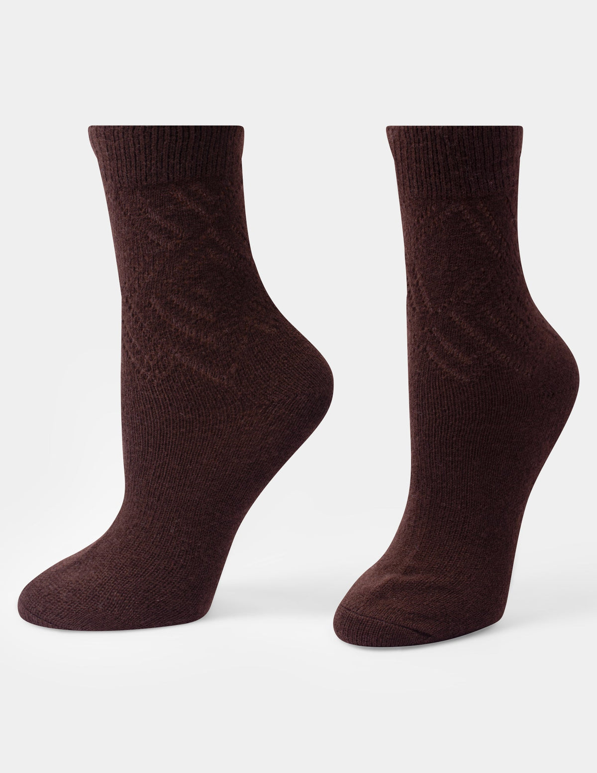 Hue Pointelle Argyle Boot Sock 2 Pair Pack - Oatmeal