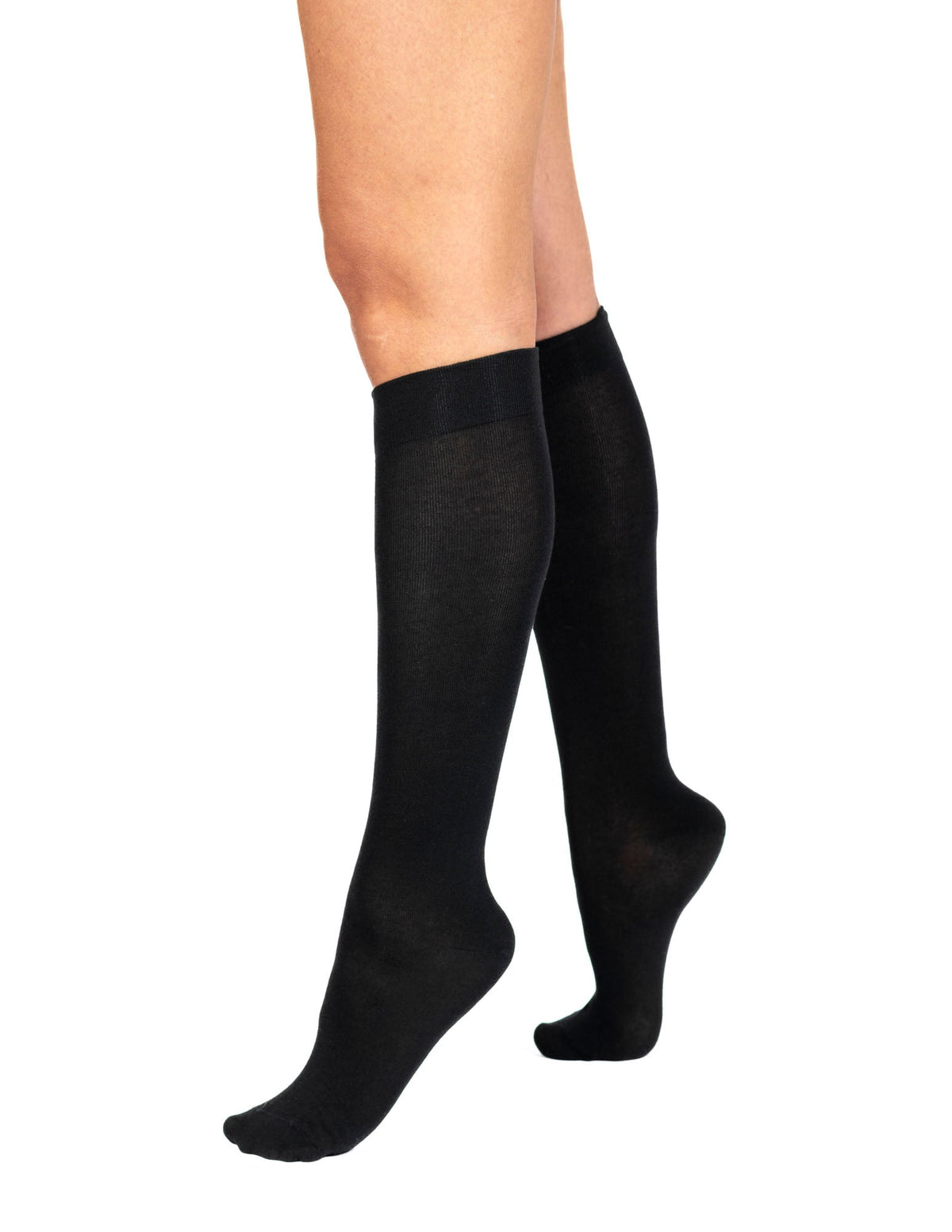 Hue Modal Knee Sock 2 Pair Pack One Size - Espresso
