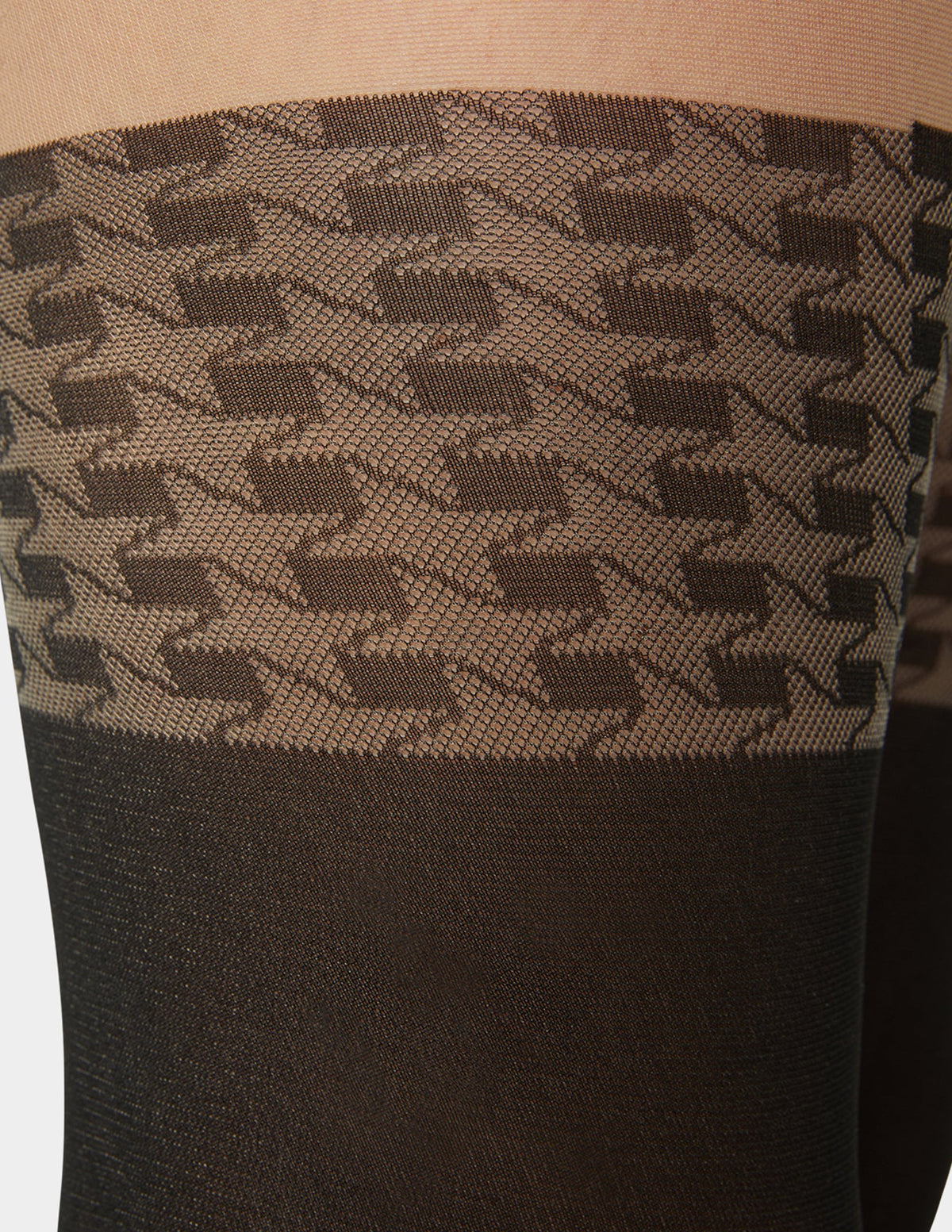 Hue Faux Thigh High Tight - Black