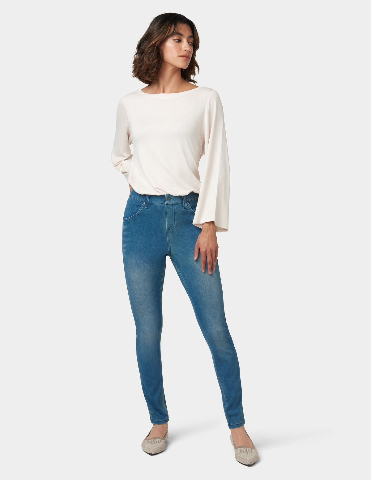 Hue Ultra Soft Denim Legging - Windsor Blue Wash