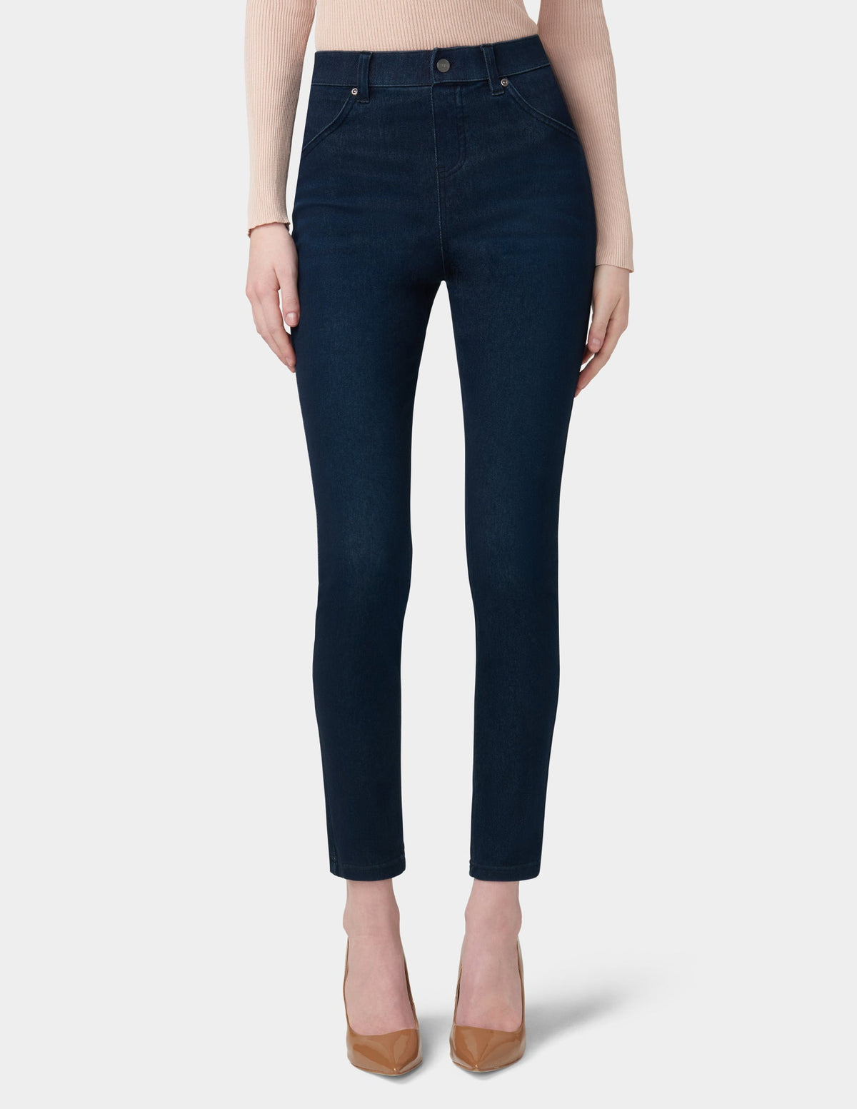 Hue Ultra Soft Denim Legging - Black Indigo Wash