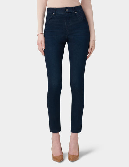 Hue Ultra Soft Denim Legging - Black Indigo Wash