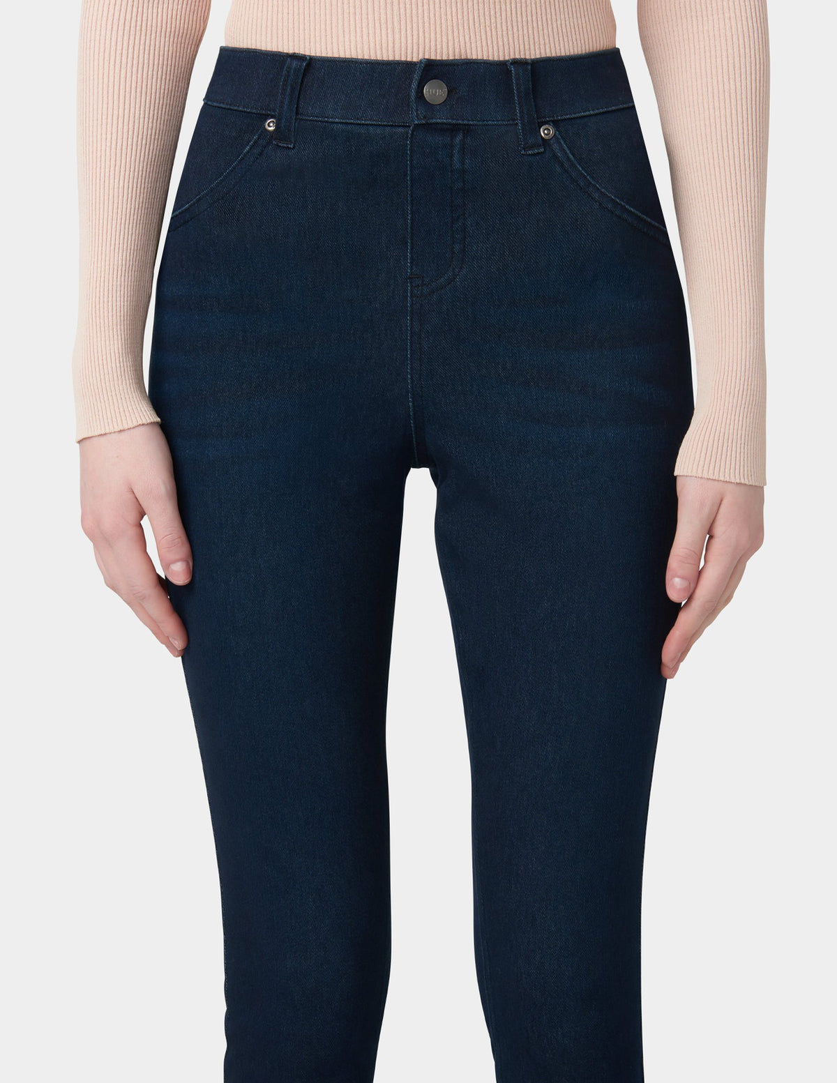 Hue Ultra Soft Denim Legging - Black Indigo Wash