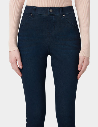 Hue Ultra Soft Denim Legging - Black Indigo Wash