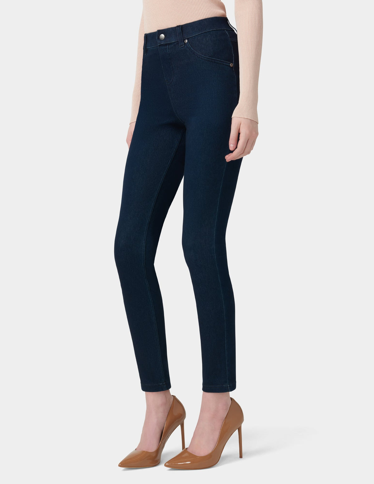 Hue Ultra Soft Denim Legging - Black Indigo Wash