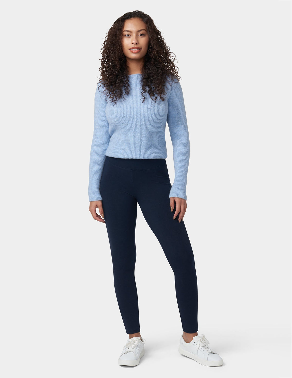 Hue Ultra Leggings with Wide Waistband - Navy