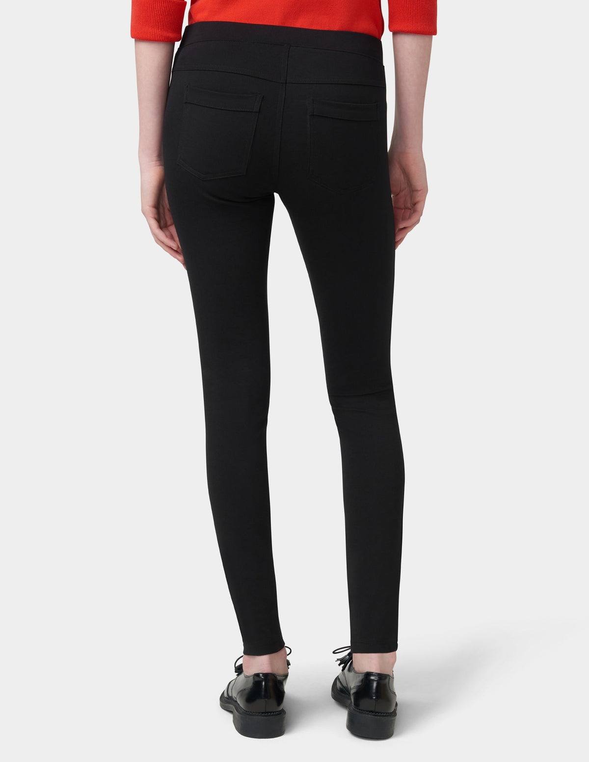 Hue Ponte Mid-Rise Leggings - Black