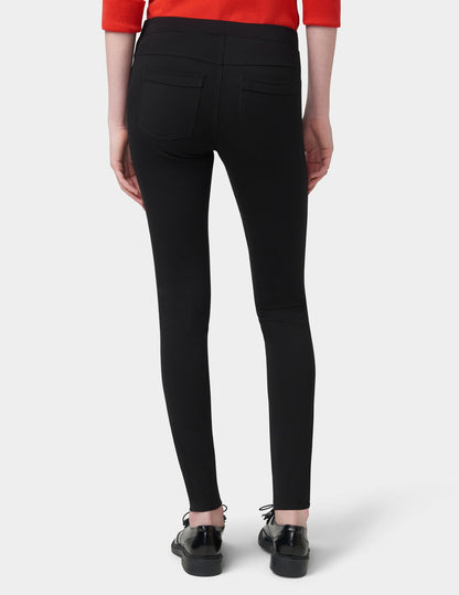 Hue Ponte Mid-Rise Leggings - Black