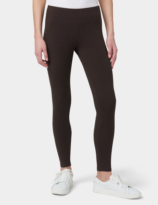 Hue Ultra Leggings with Wide Waistband - Espresso