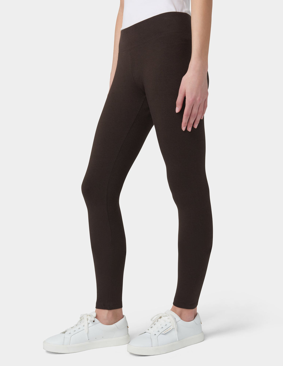 Hue Ultra Leggings with Wide Waistband - Espresso