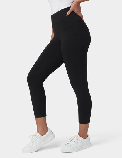 Hue Ultra Capri with Wide Waistband - Black