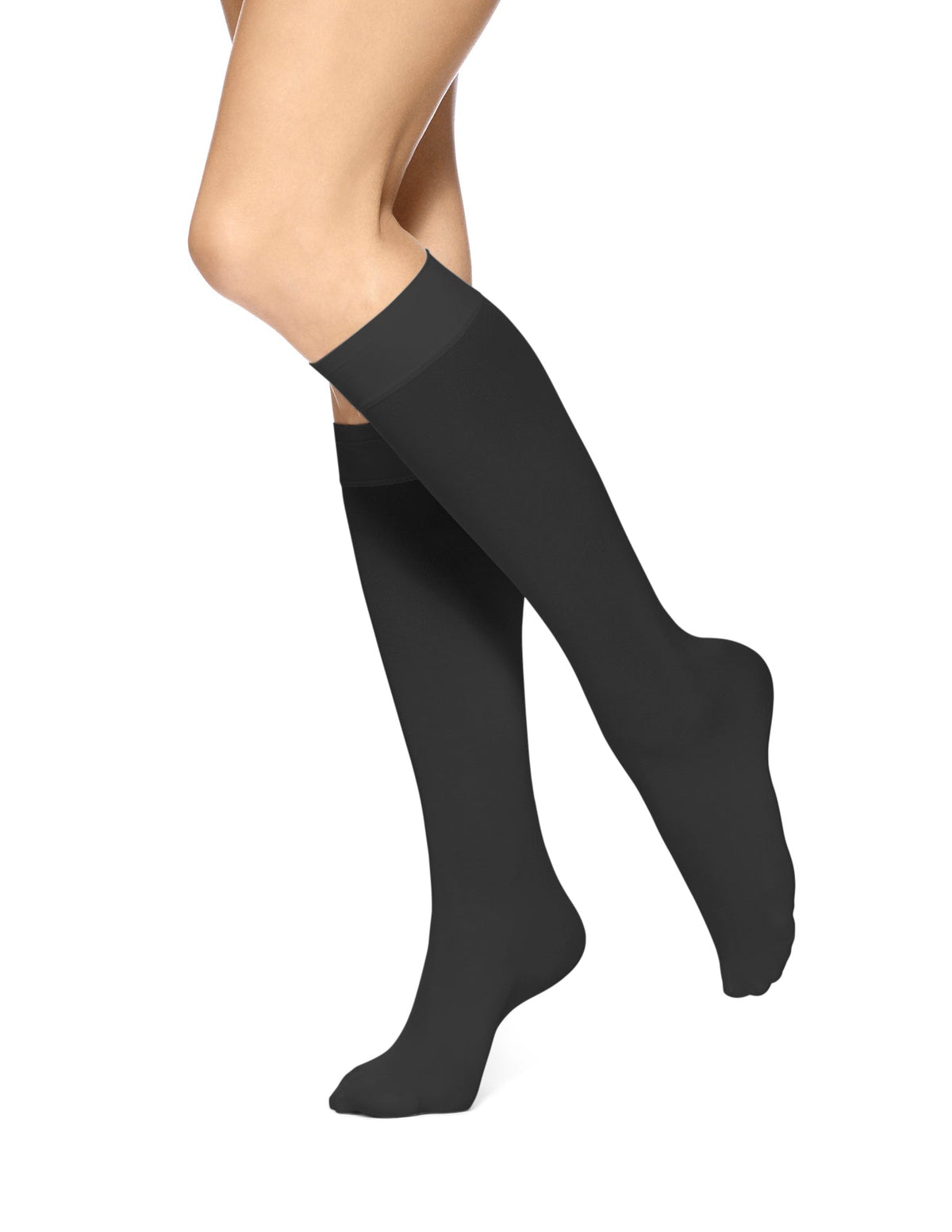 Hue HUE Soft Opaque Knee Hi - Black