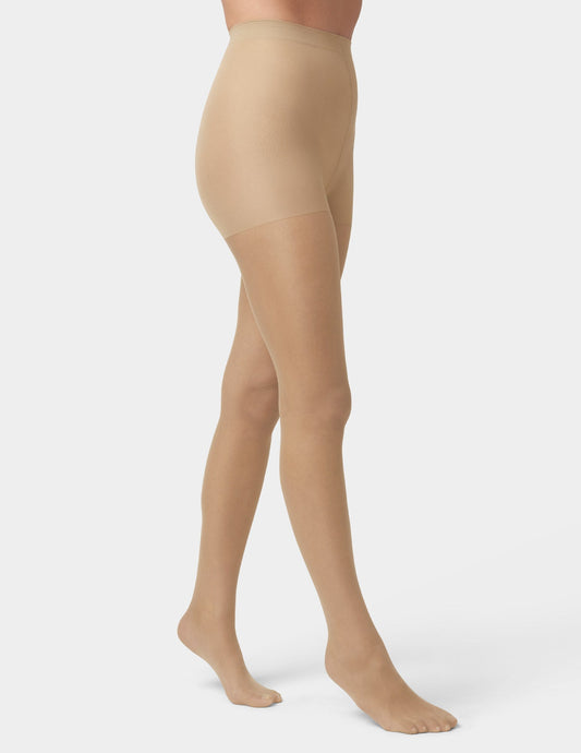 Hue HUE So Silky Sheer Control Top with Invisible Reinforced Toe - Natural