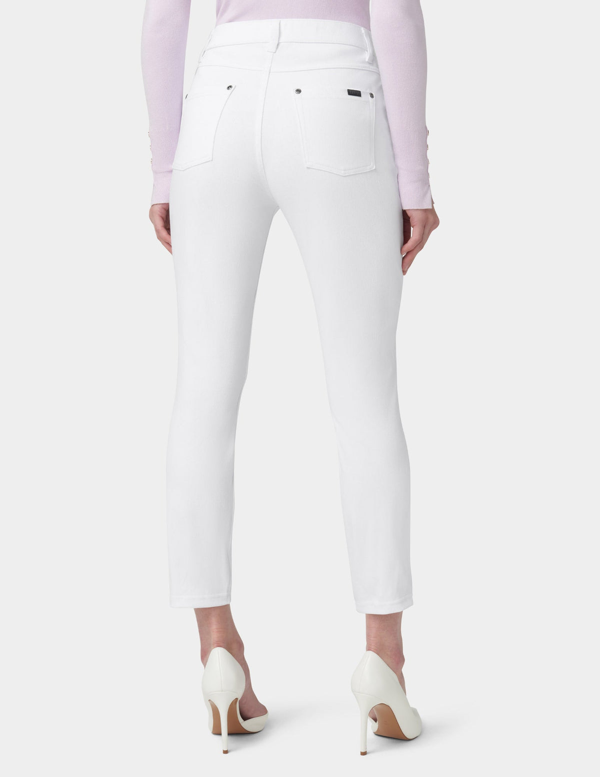Hue Ultra Soft Denim High Waist Skimmer - White