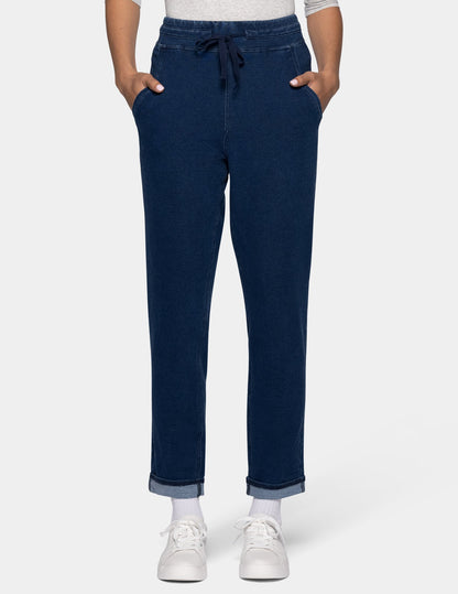 Hue Terry-Soft Denim Jogger - Medium Wash