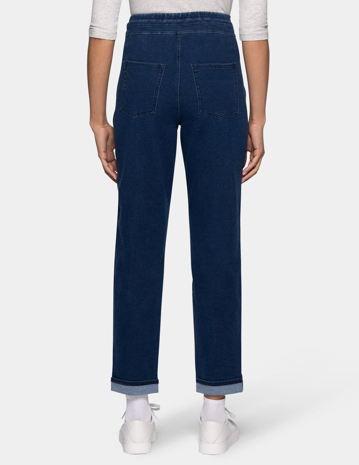 Hue Terry-Soft Denim Jogger - Medium Wash