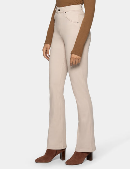 Hue Ultra Soft Denim Baby Bootcut - Mushroom