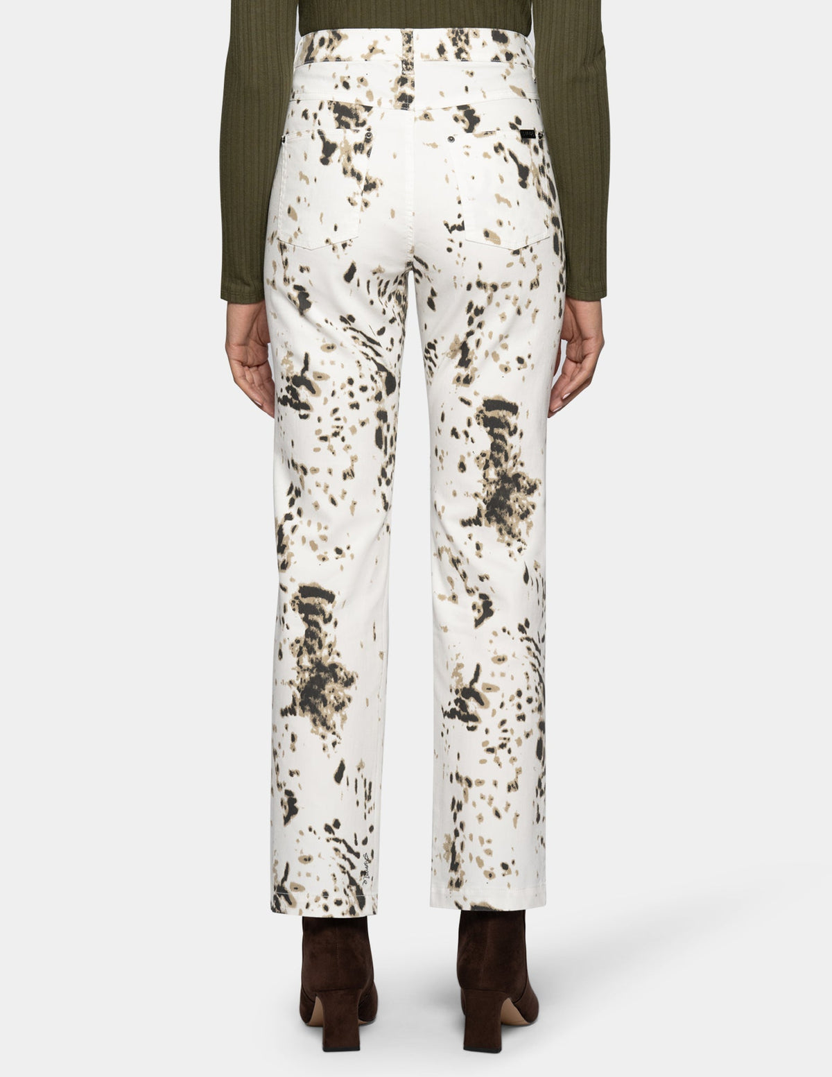 Hue White Pony Straight Leg Pant - White