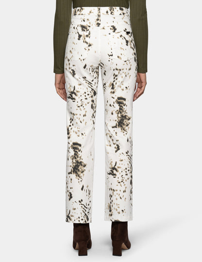 Hue White Pony Straight Leg Pant - White