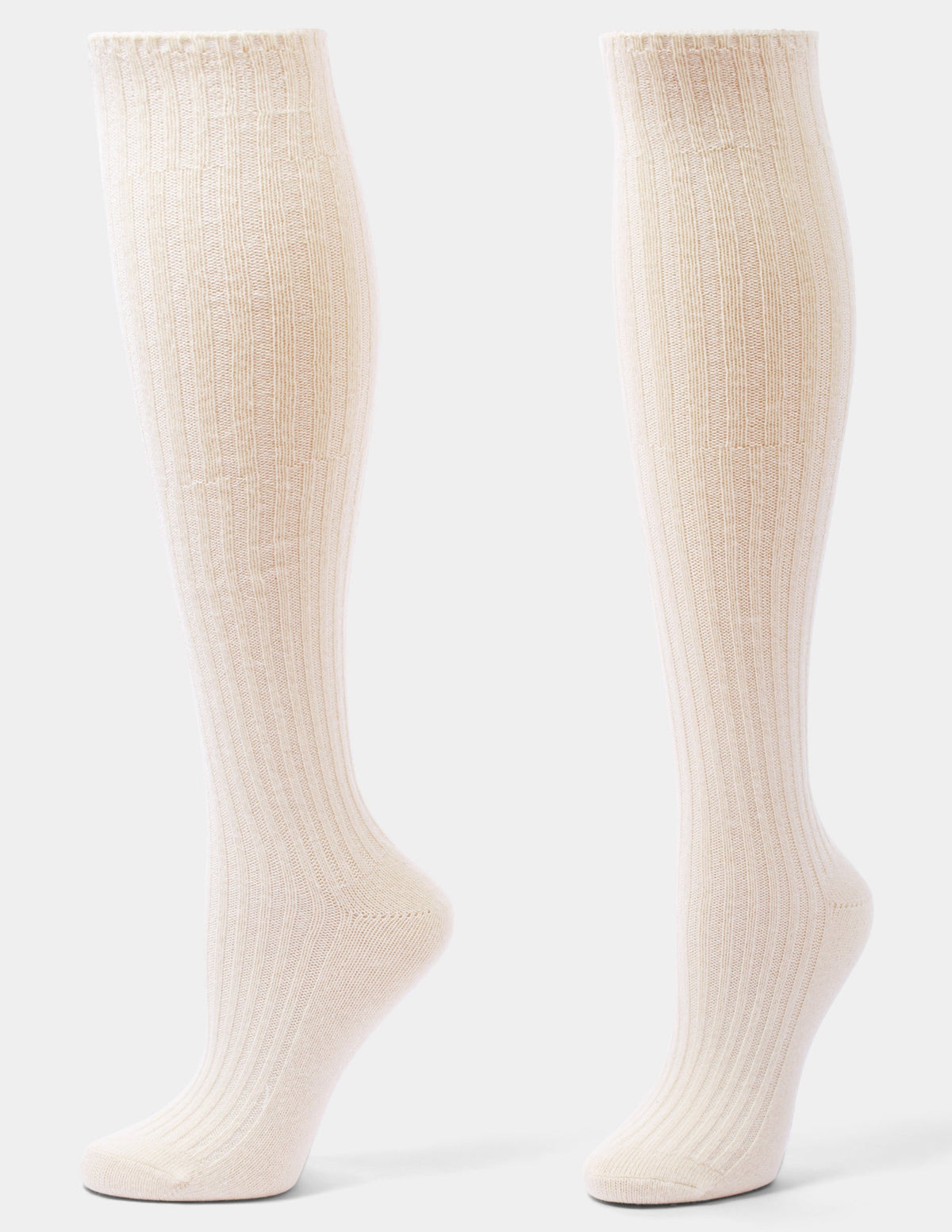 Hue Cashmere Blend Knee Sock - Ivory