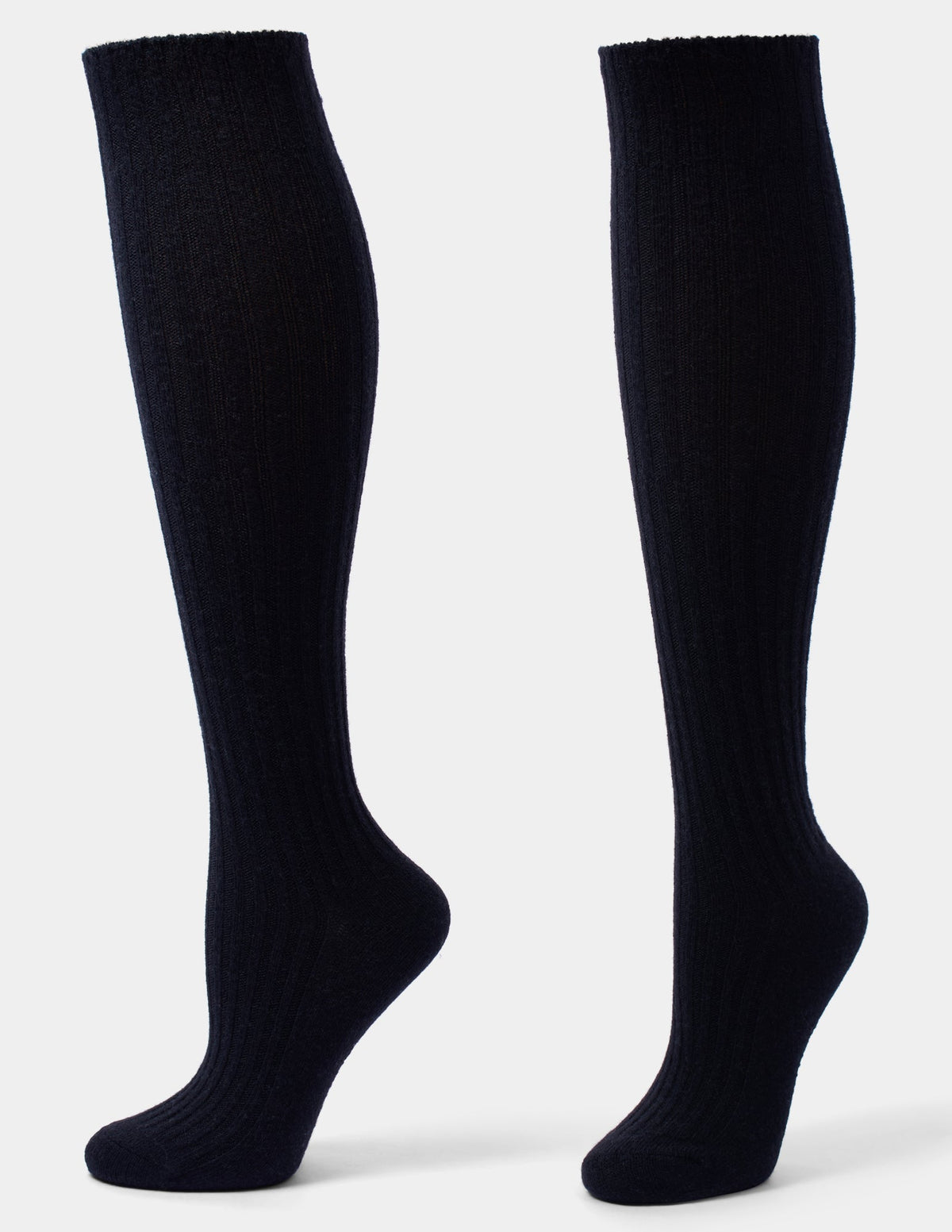 Hue Cashmere Blend Knee Sock - Black