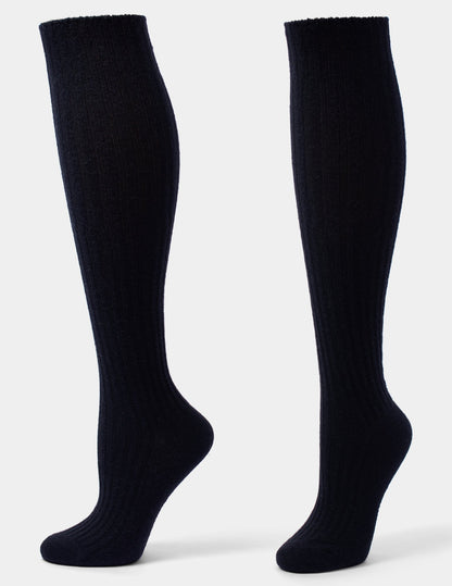 Hue Cashmere Blend Knee Sock - Black