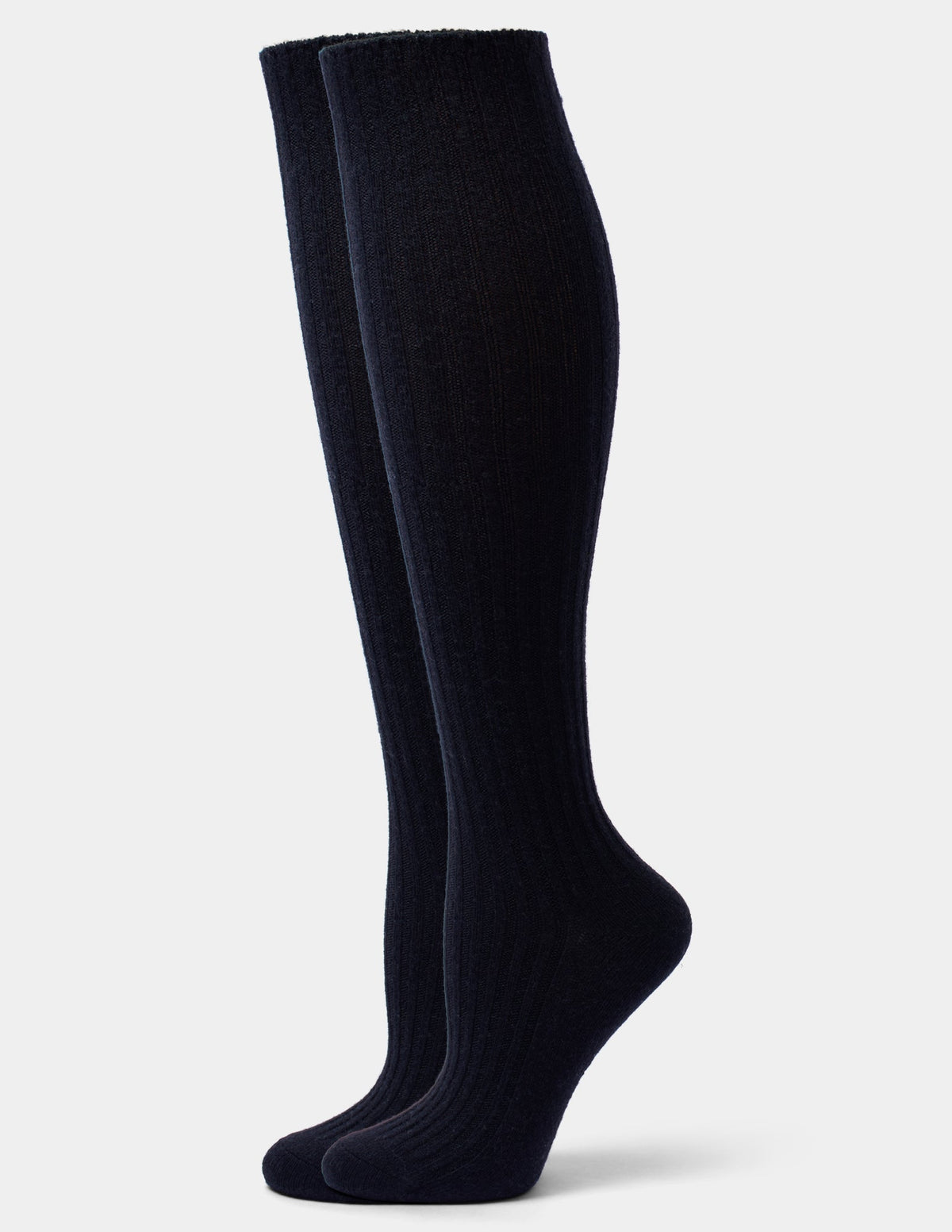 Hue Cashmere Blend Knee Sock - Black