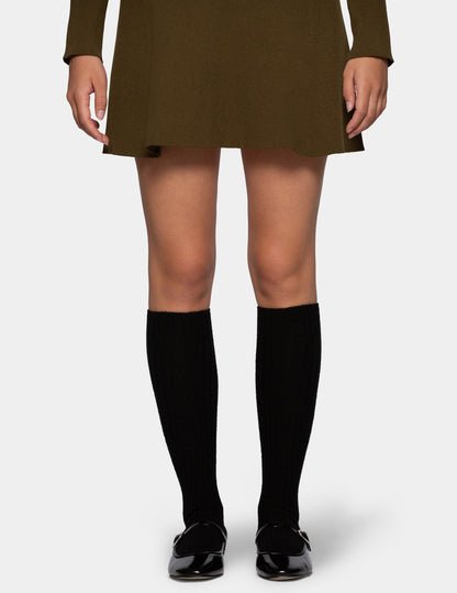 Hue Cashmere Blend Knee Sock - Black