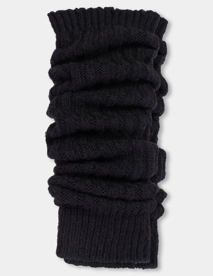Hue Ribbed Leg Warmer - Black