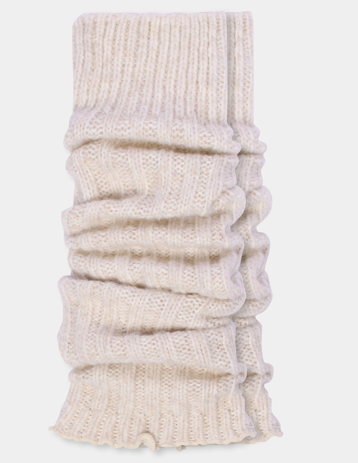 Hue Ribbed Leg Warmer - Oatmeal