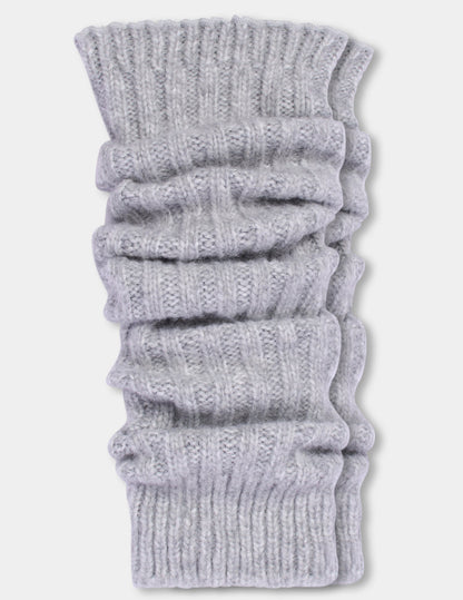 Hue Ribbed Leg Warmer - Light Grey Heather