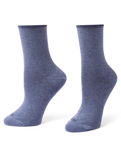 Hue Cropped Jeans Sock 3 Pair Pack - Oatmeal Ditsy
