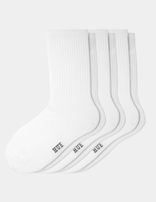 Hue Women's Must Have Crew 3 Pair Pack - White