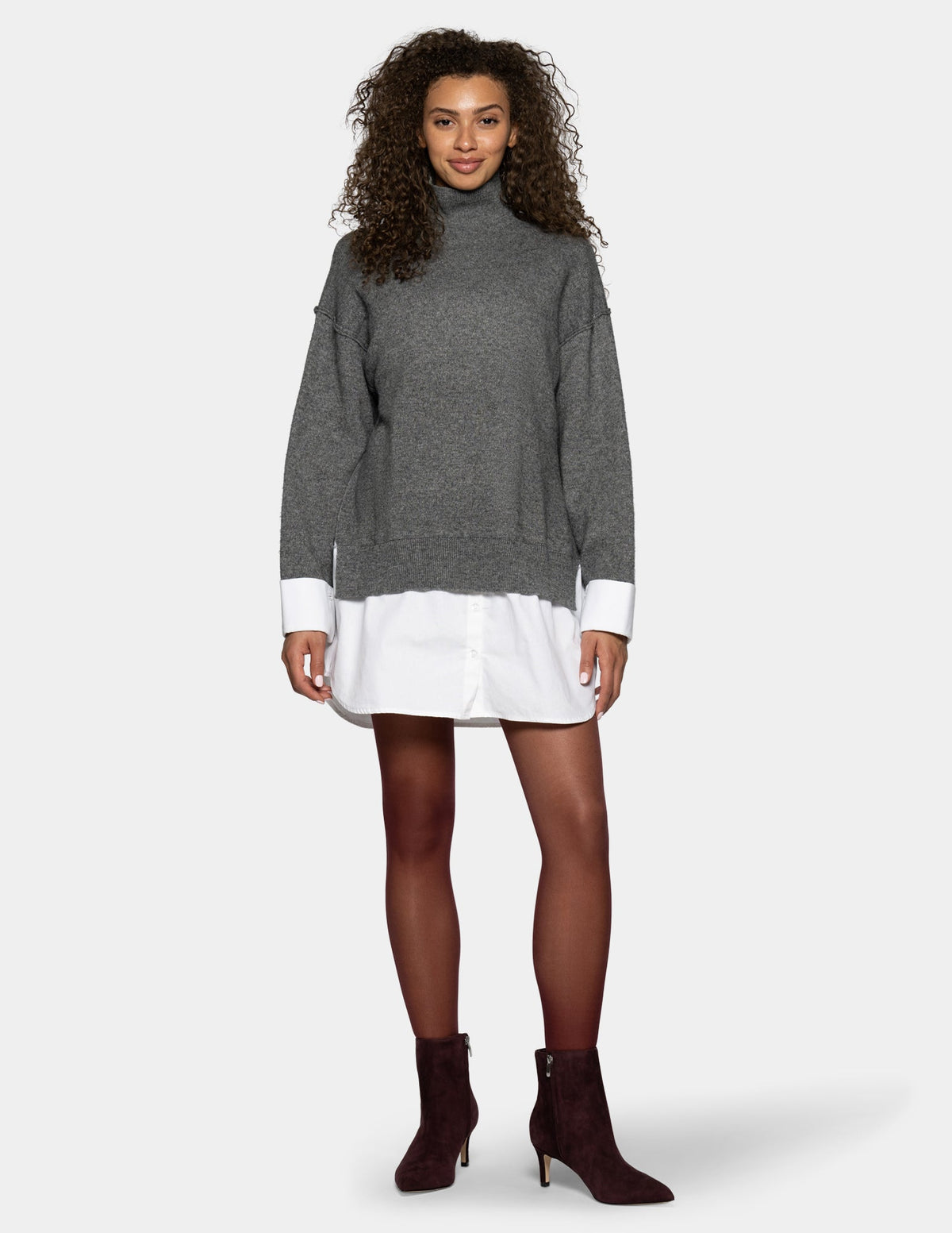 Hue Extra Run Resist Sheer - Burgundy