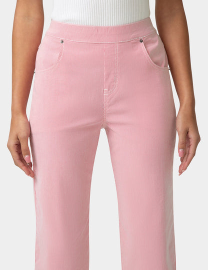 Hue Spring Stripe Pedal Pusher - Slate Rose