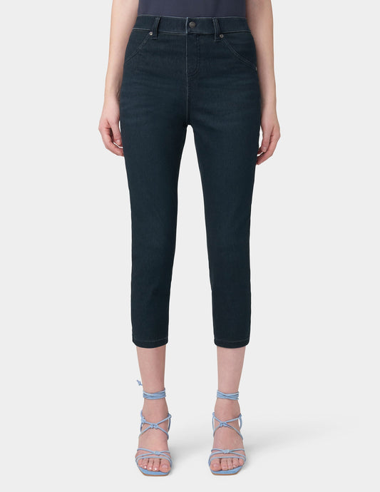 Hue Hi-Rise Ultra Soft Denim Capri Legging - Midnight Rinse