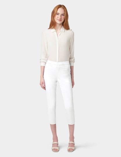 Hue Denim Capri - White