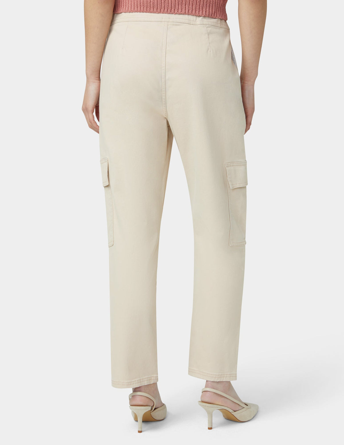 Hue Chinosoft Tapered Cargo Pants - Linen