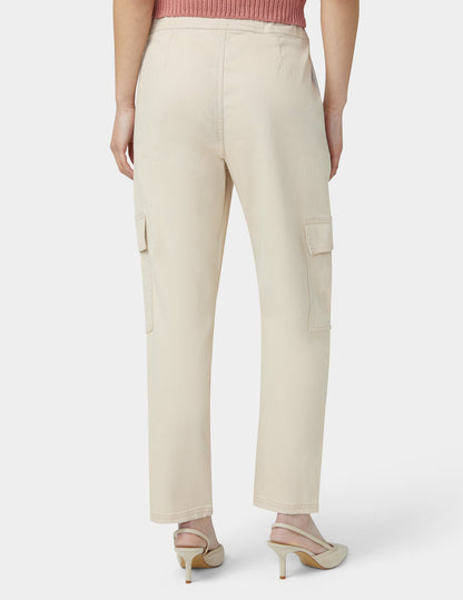 Hue Chinosoft Tapered Cargo Pants - Linen
