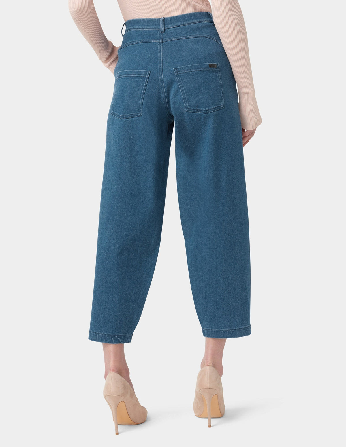 Hue Denim Barrel Leg Skimmer - Medium Wash